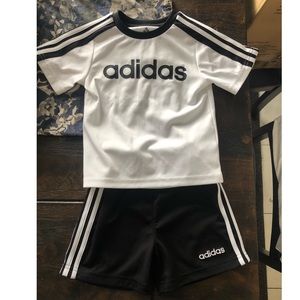 Adidas outfit.